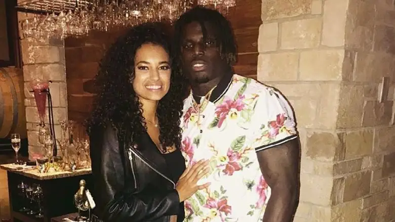 Tyreek Hill and Crystal Espina.