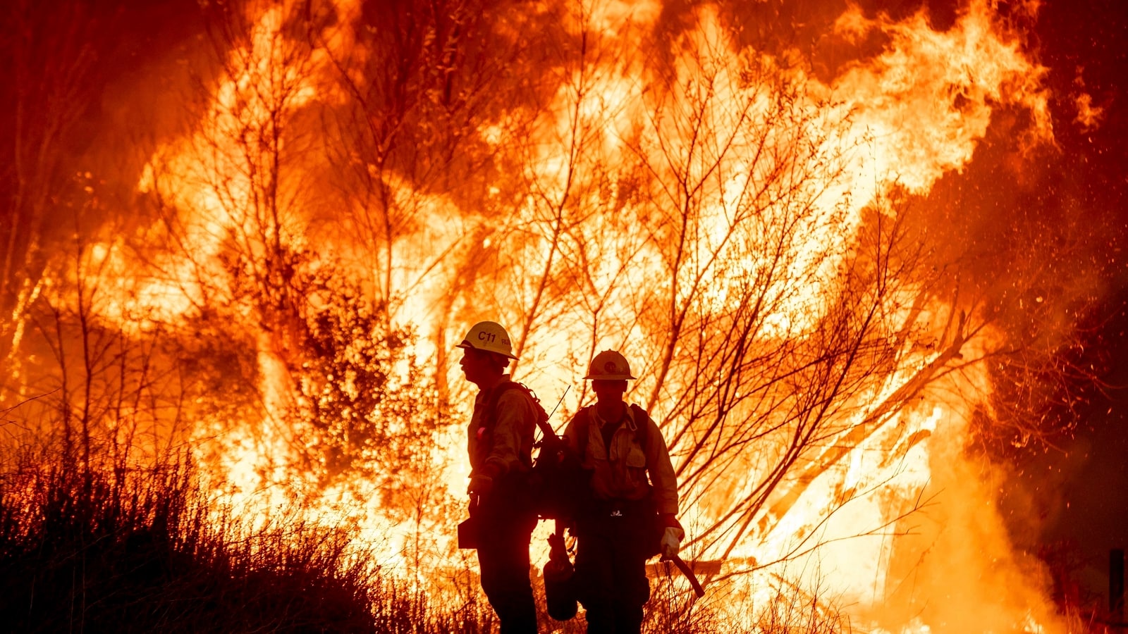 Kenneth Fire in the West Hills section of Los Angeles