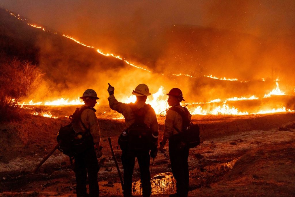 Kenneth Fire in the West Hills of Los Angeles