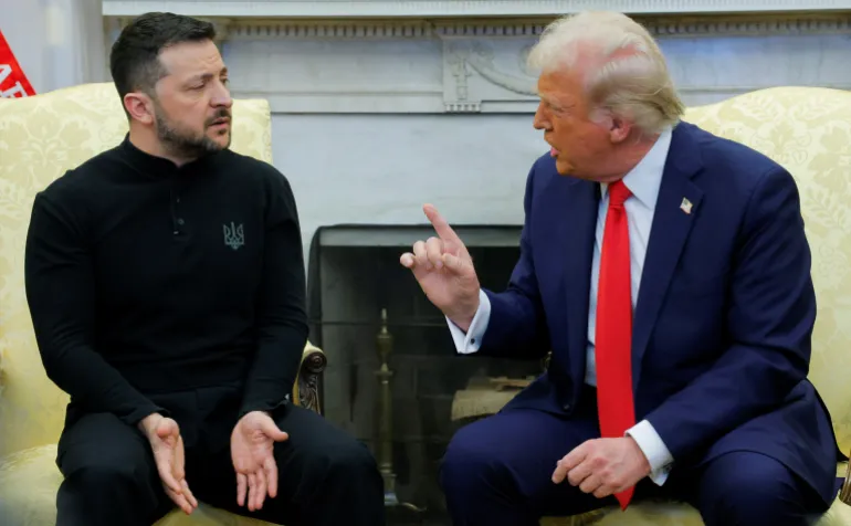 Trump and Zelenskyy at the White House.